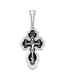 Распятие Христово.  Православный крест Шестикрылый серафим.