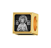 Иисус Христос. Ангел Хранитель. Святой Николай Чудотворец. Казанская Икона Божией Матери. Бусина